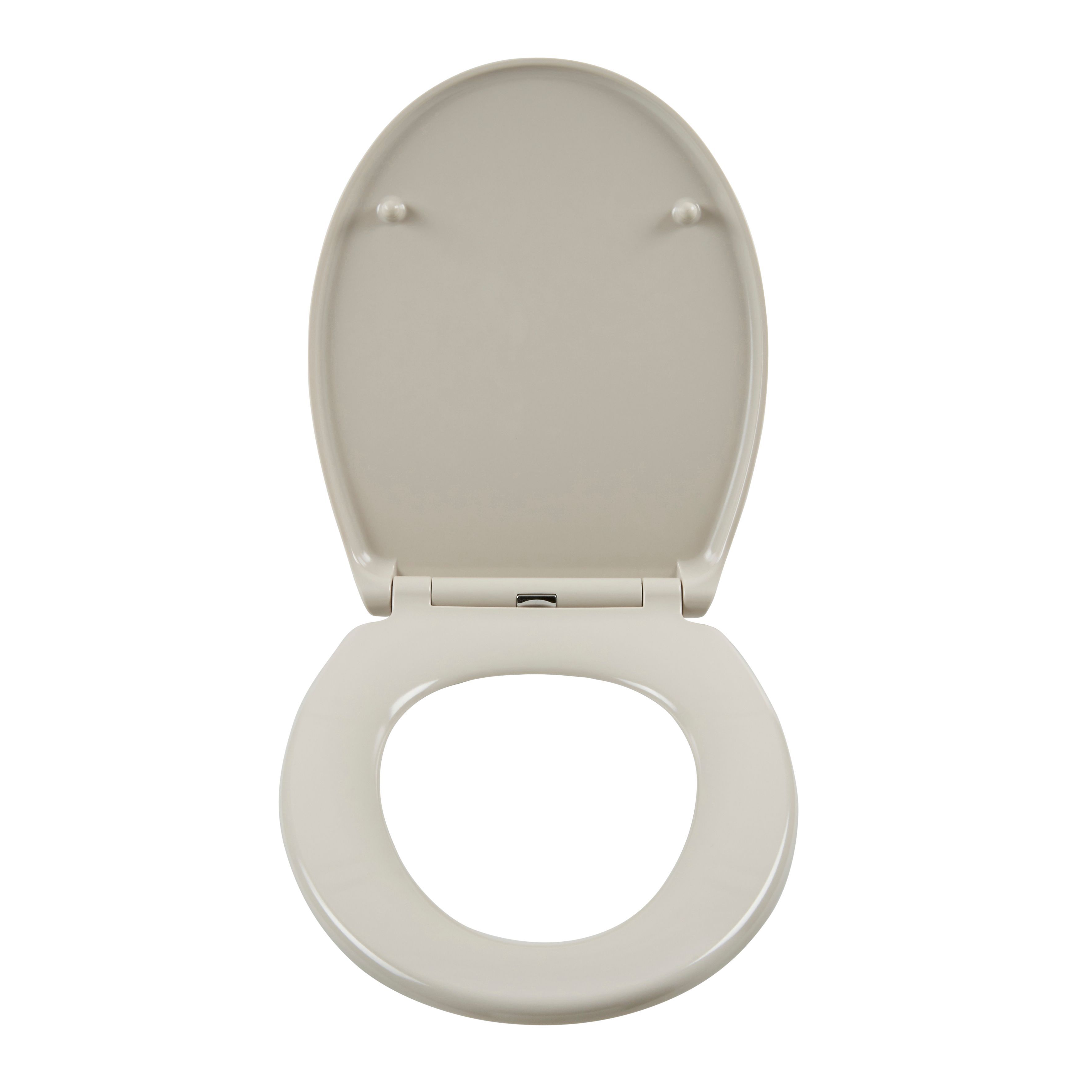 Cooke & Lewis Diani Pebble Soft close Toilet seat