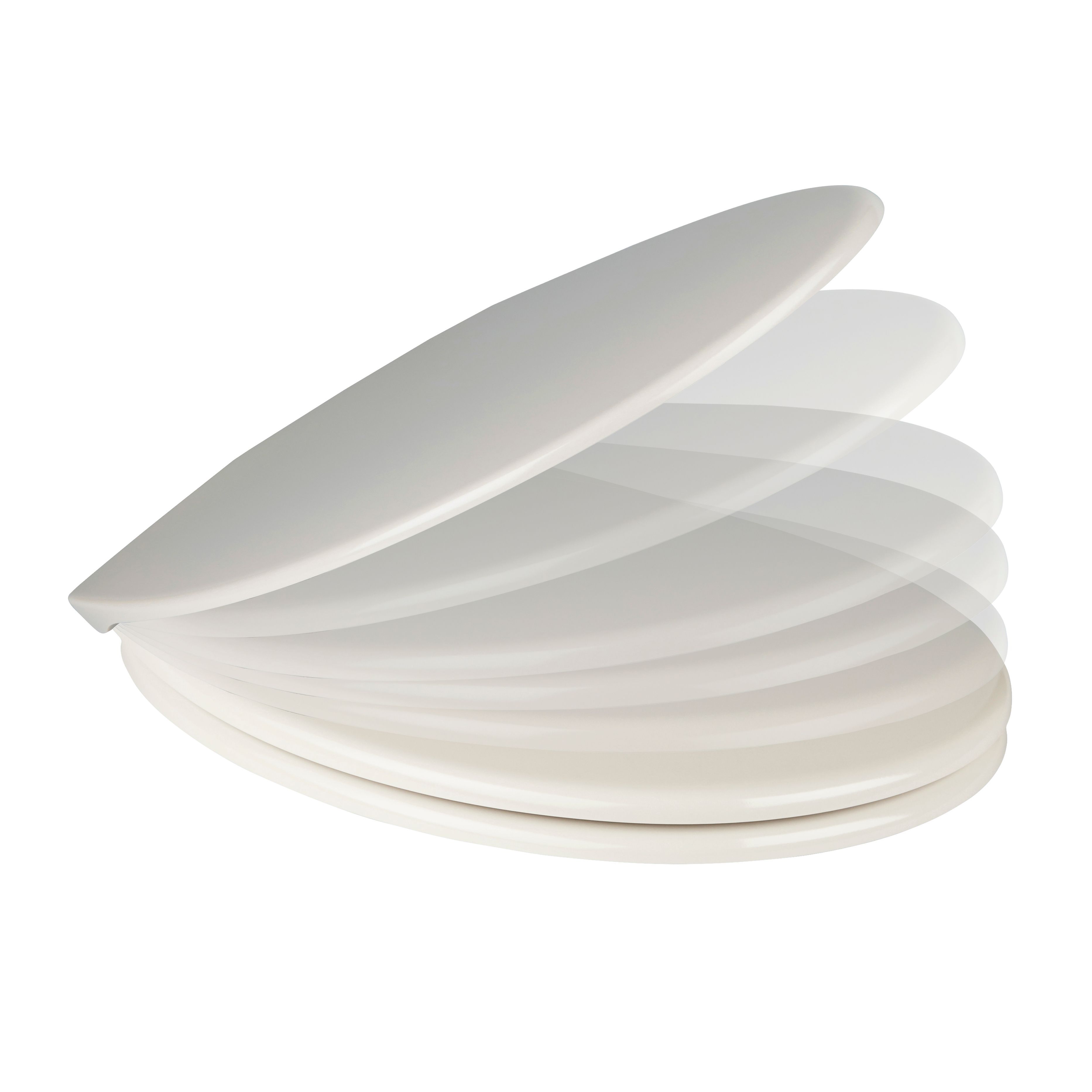 Cooke & Lewis Diani Pebble Soft close Toilet seat