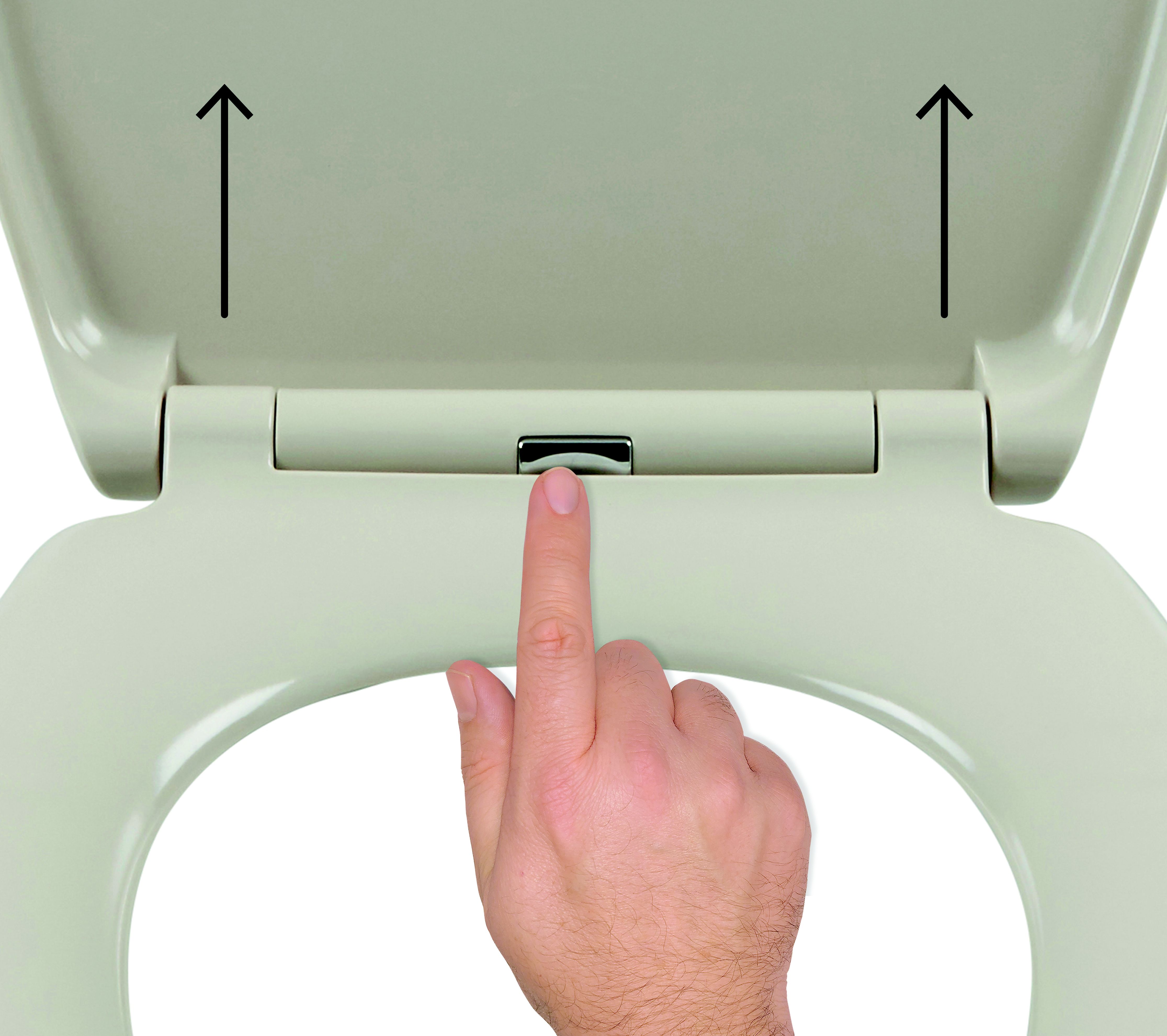 Cooke & Lewis Diani Pebble Soft close Toilet seat