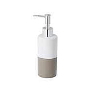 Cooke & Lewis Diani Taupe Ceramic Freestanding Soap dispenser