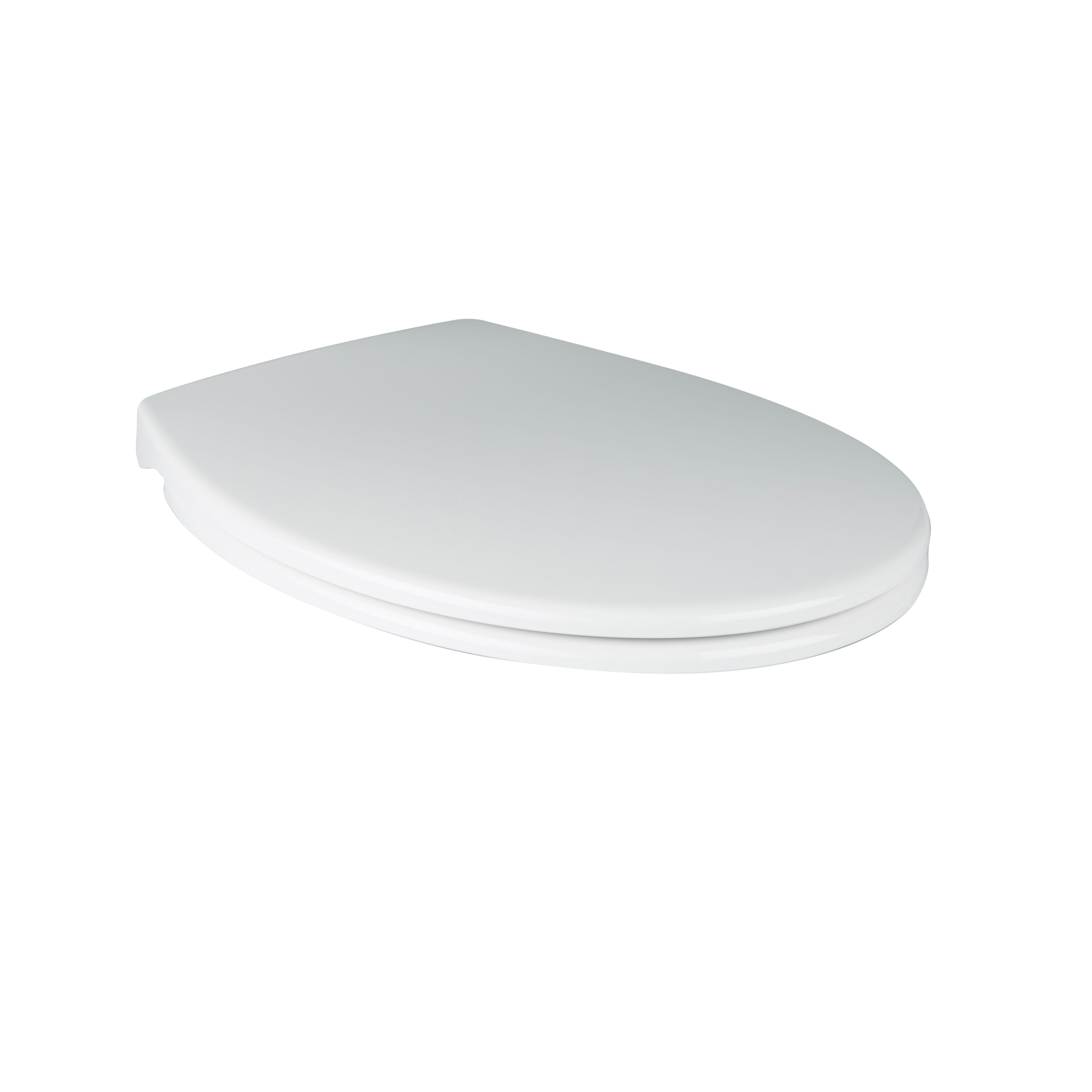 Cooke & Lewis Diani White Round Soft close Toilet seat