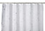 Cooke & Lewis Drawa White & Silver Star Shower curtain (L)1800mm