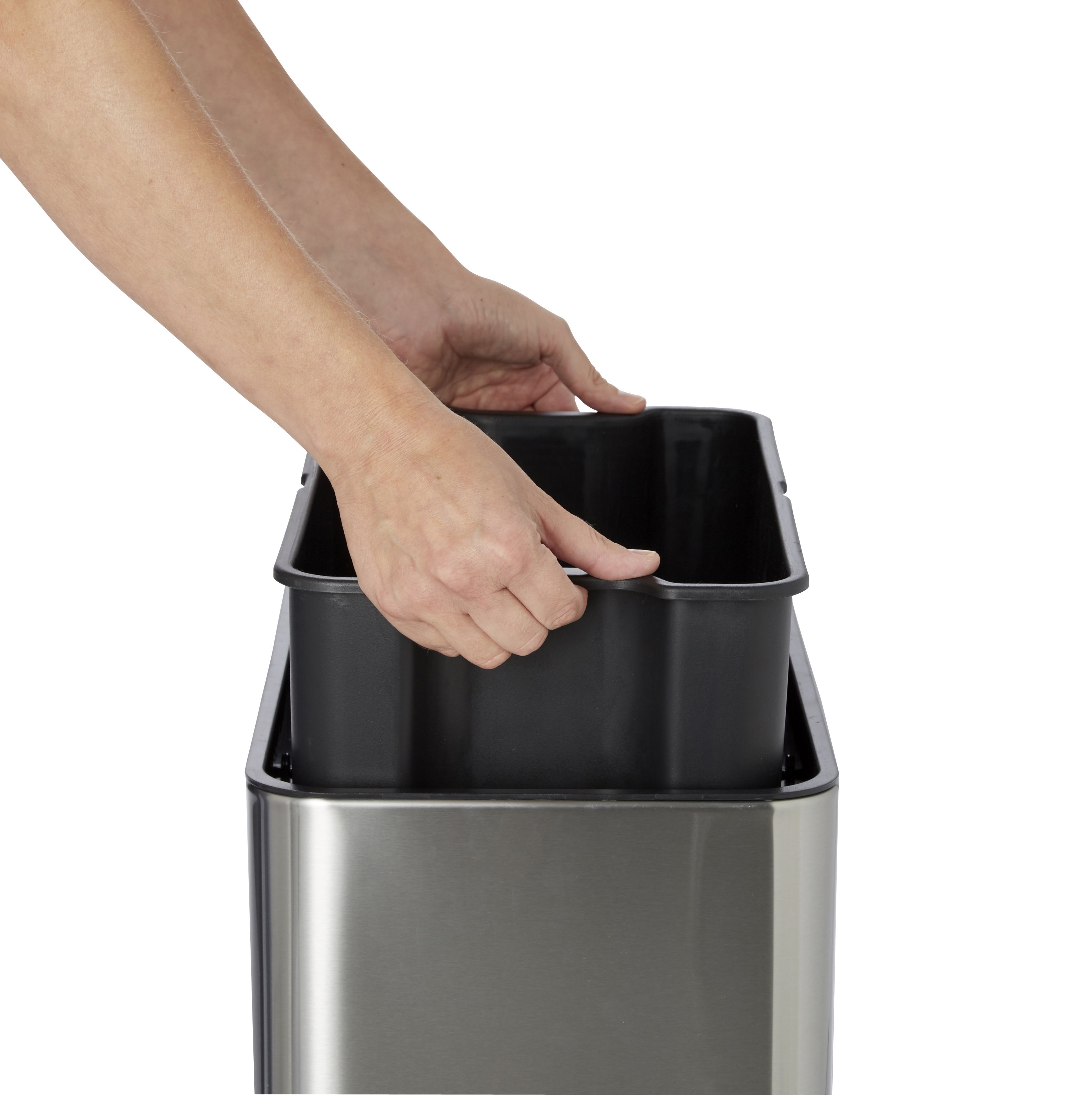 Cooke & Lewis Drosera Metal Sensor Bin - 45L