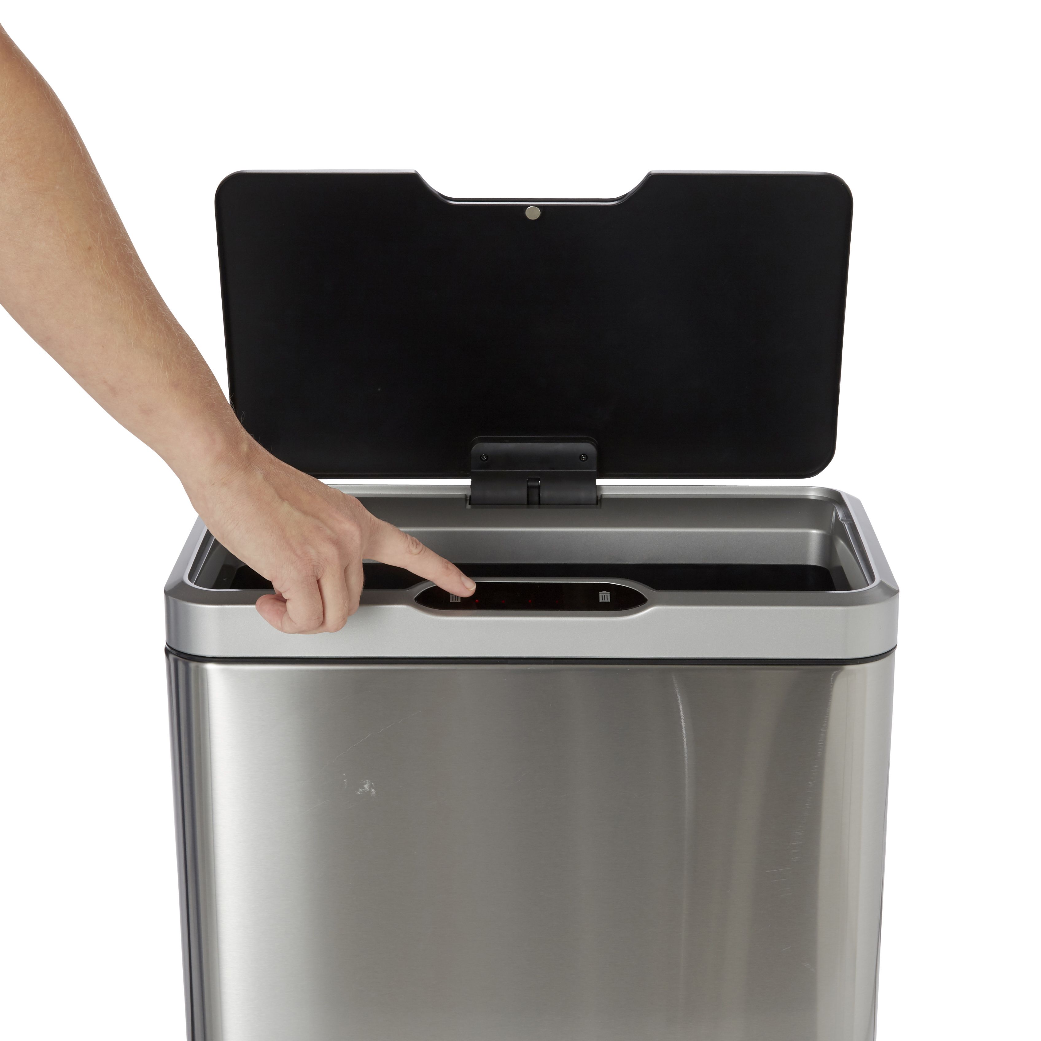 Cooke & Lewis Drosera Metal Sensor Bin - 45L