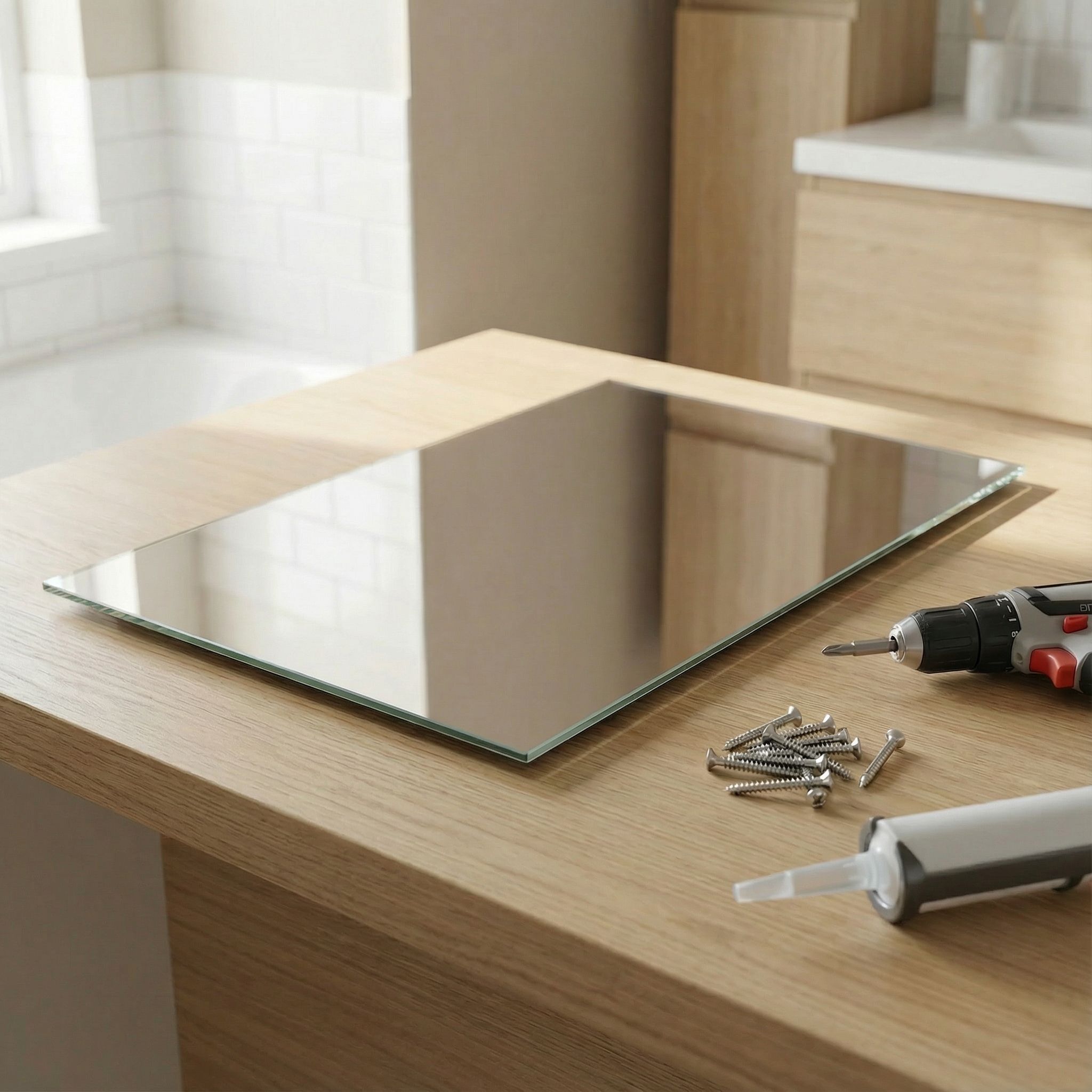 Cooke & Lewis Dunnet Rectangular Bathroom Mirror (H)45cm (W)30cm