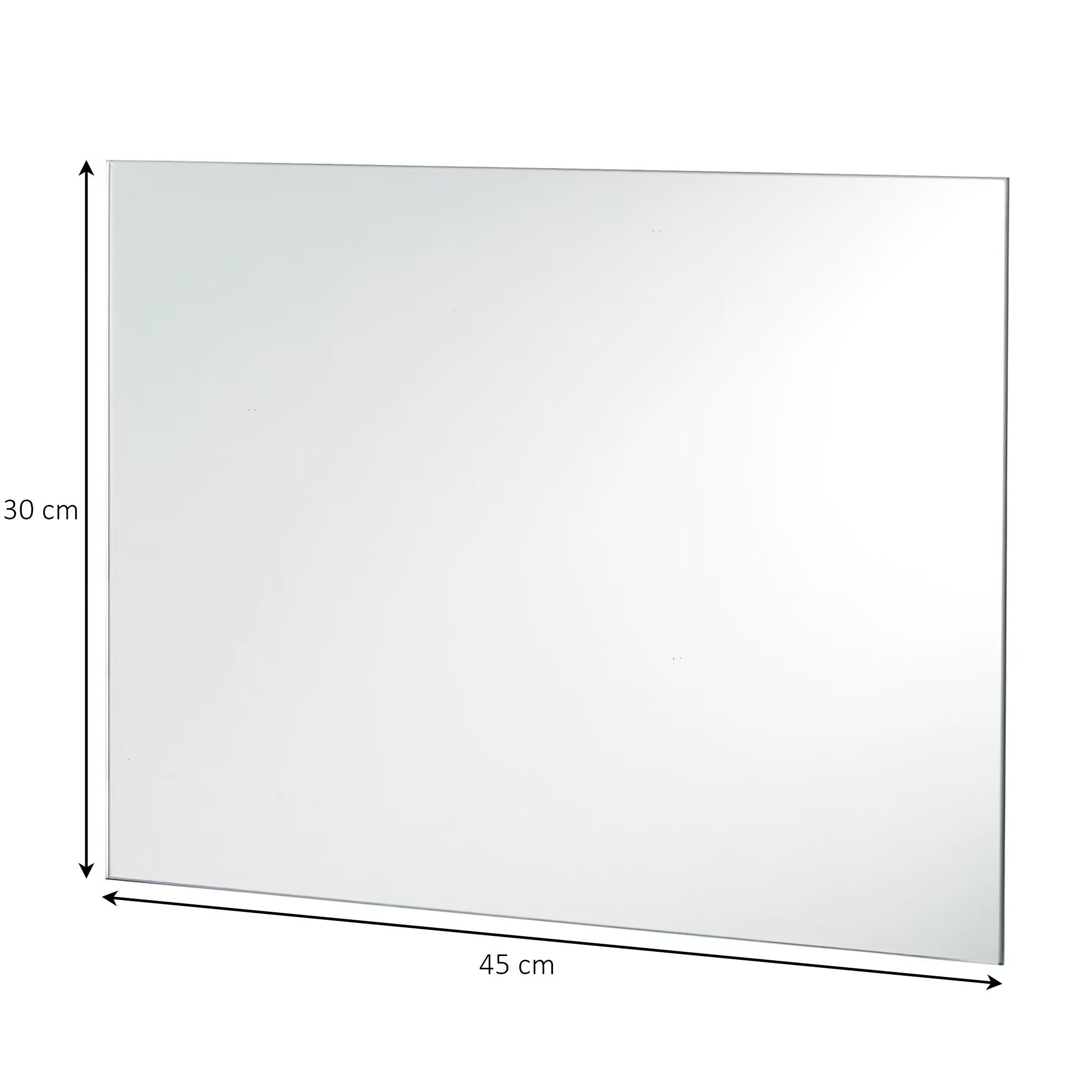 Cooke & Lewis Dunnet Rectangular Bathroom Mirror (H)45cm (W)30cm