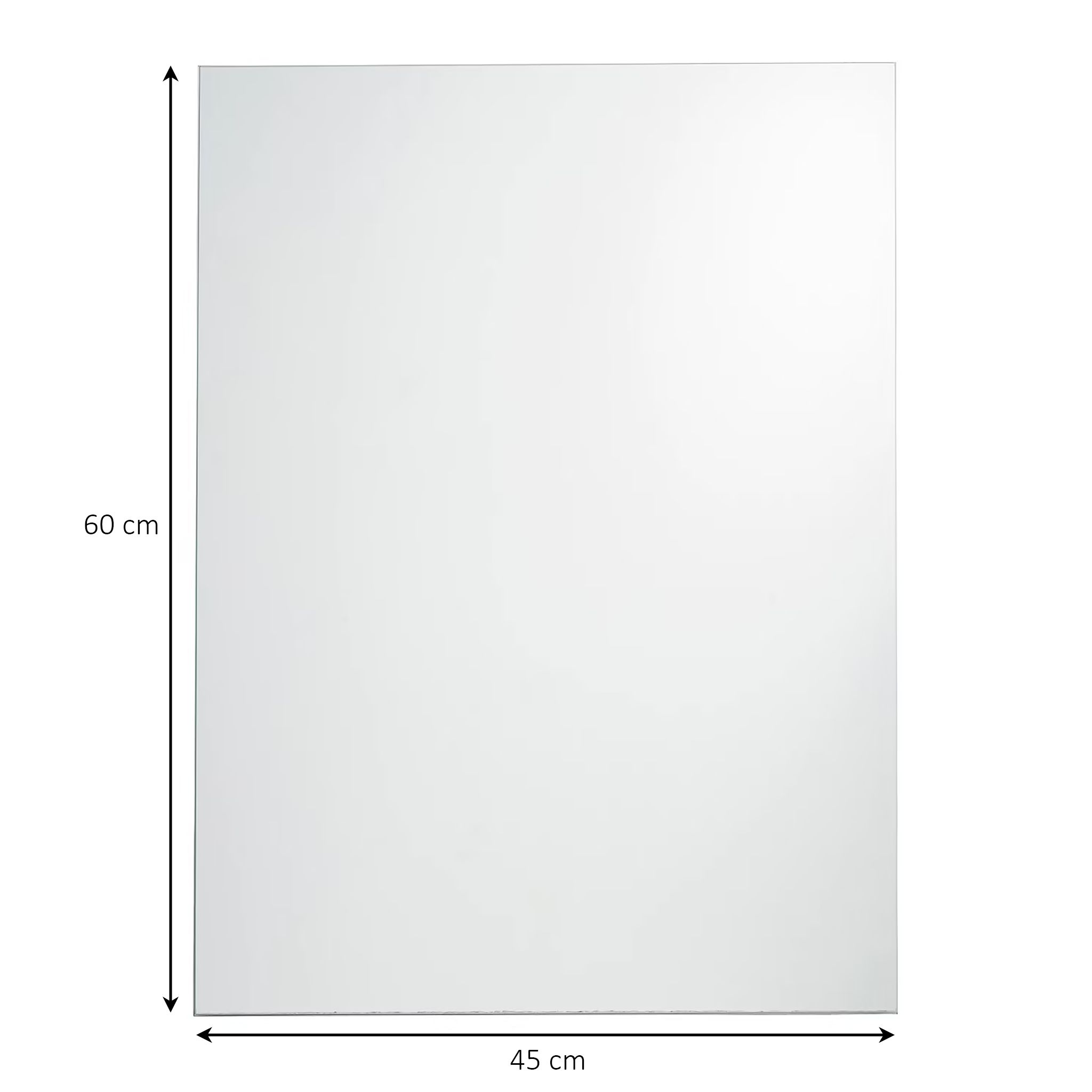 Cooke & Lewis Dunnet Rectangular Bathroom Mirror (H)60cm (W)45cm