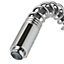 Cooke & Lewis Farin Silver Chrome effect Kitchen Side lever Tap