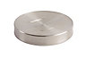 Cooke & Lewis Fulda Metal Brushed effect Steel Soap dish (Dia)11cm