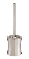 Cooke & Lewis Fulda Metal Plastic & stainless steel Brushed effect Toilet brush & holder