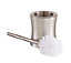 Cooke & Lewis Fulda Metal Plastic & stainless steel Brushed effect Toilet brush & holder