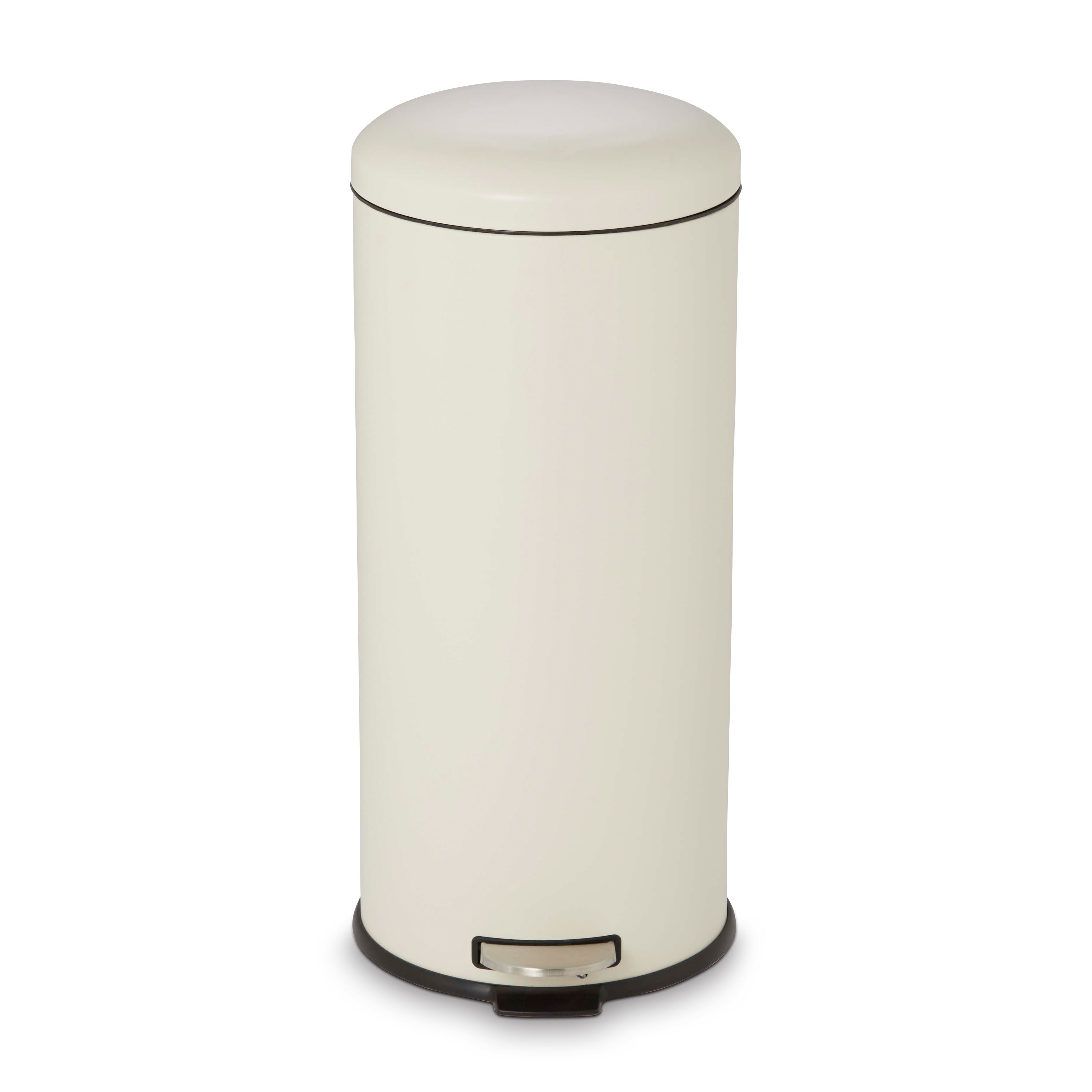 Cooke & Lewis Gerra Cream Metal Pedal Bin - 30L