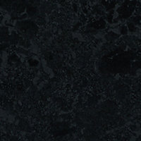 Cooke & Lewis Gloss Granite effect Round edge Laminate Bathroom Worktop 2.8cm x 36.5cm x 200cm