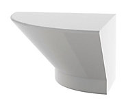 Cooke & Lewis Gloss White Quadrant sconce, (W)119mm