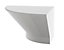 Cooke & Lewis Gloss White Quadrant sconce, (W)119mm
