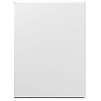 Cooke & Lewis Gloss White Straight Front Bath panel (W)800mm