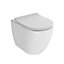 Cooke & Lewis Helena White Back to wall Toilet with Soft close seat