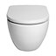 Cooke & Lewis Helena White Wall hung Toilet with Soft close seat