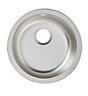 Cooke & Lewis Hurston Inox Stainless steel 1 Bowl Compact sink 450mm x 450mm