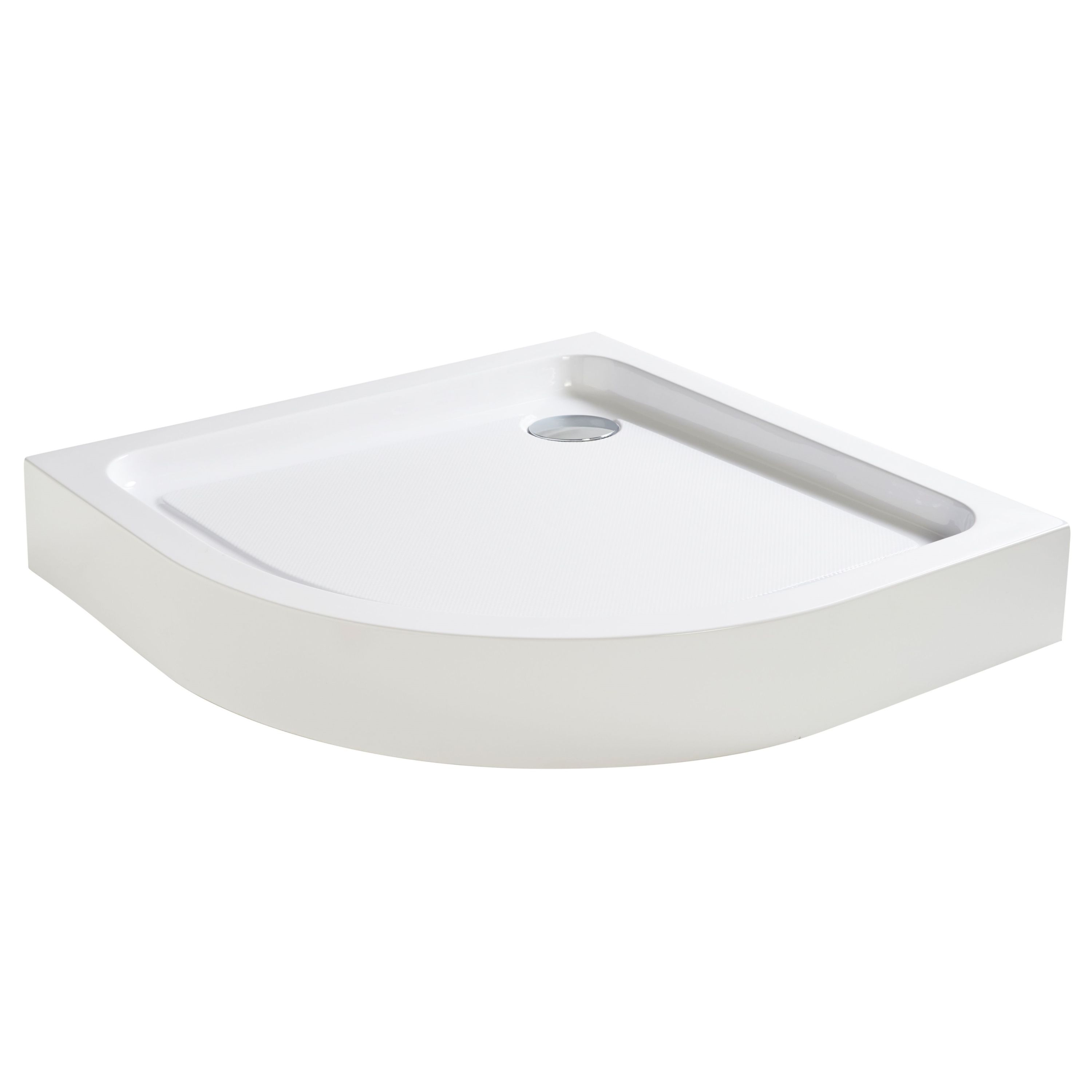 Cooke & Lewis Lagan Gloss White Quadrant Shower tray (L)80cm (W)80cm (H)15cm