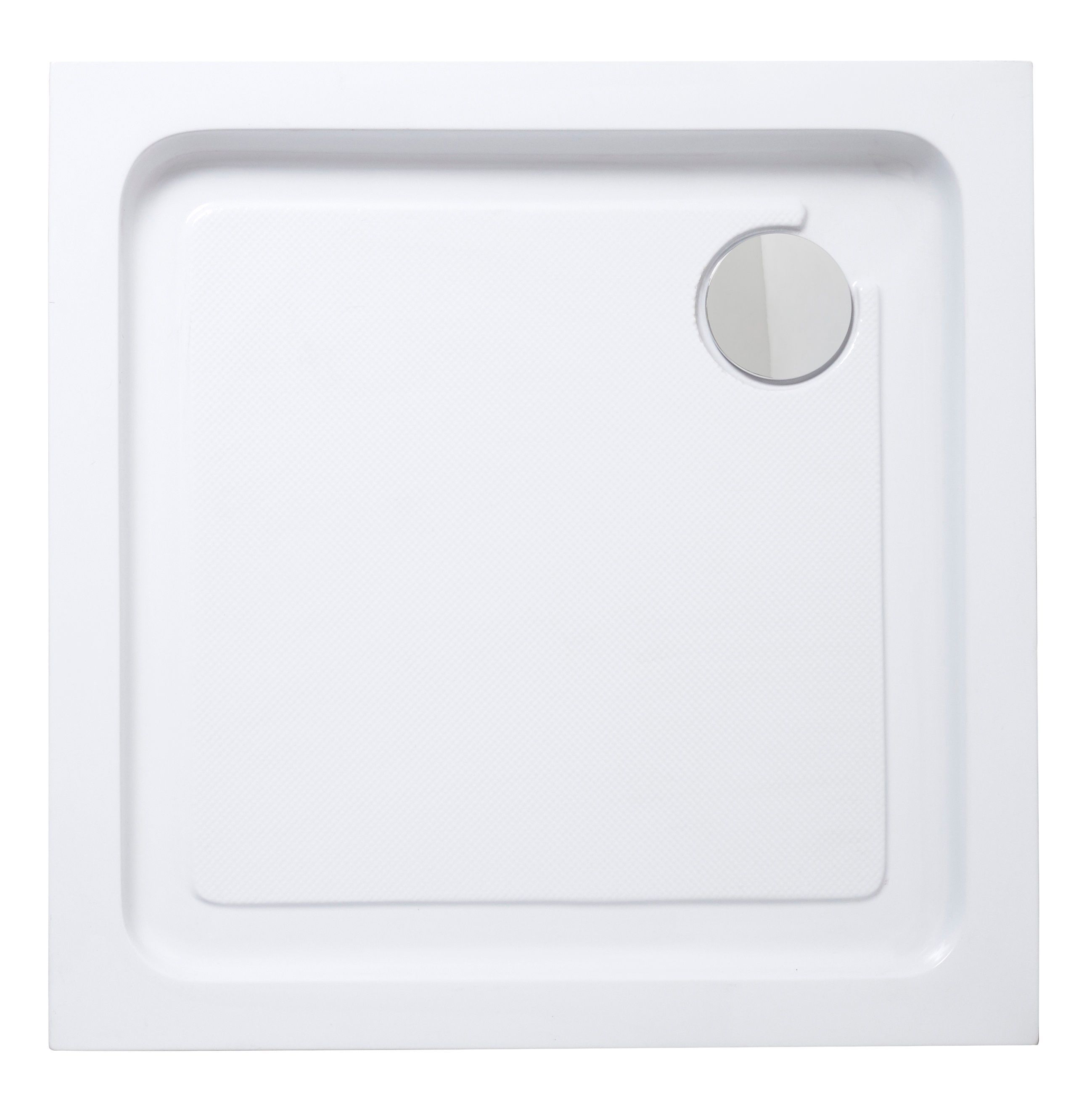 Cooke & Lewis Lagan Gloss White Square Shower tray (L)80cm (W)80cm (H)15cm