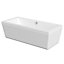 Cooke & Lewis Lana White Acrylic Rectangular Straight Bath (L)1800mm (W)800mm