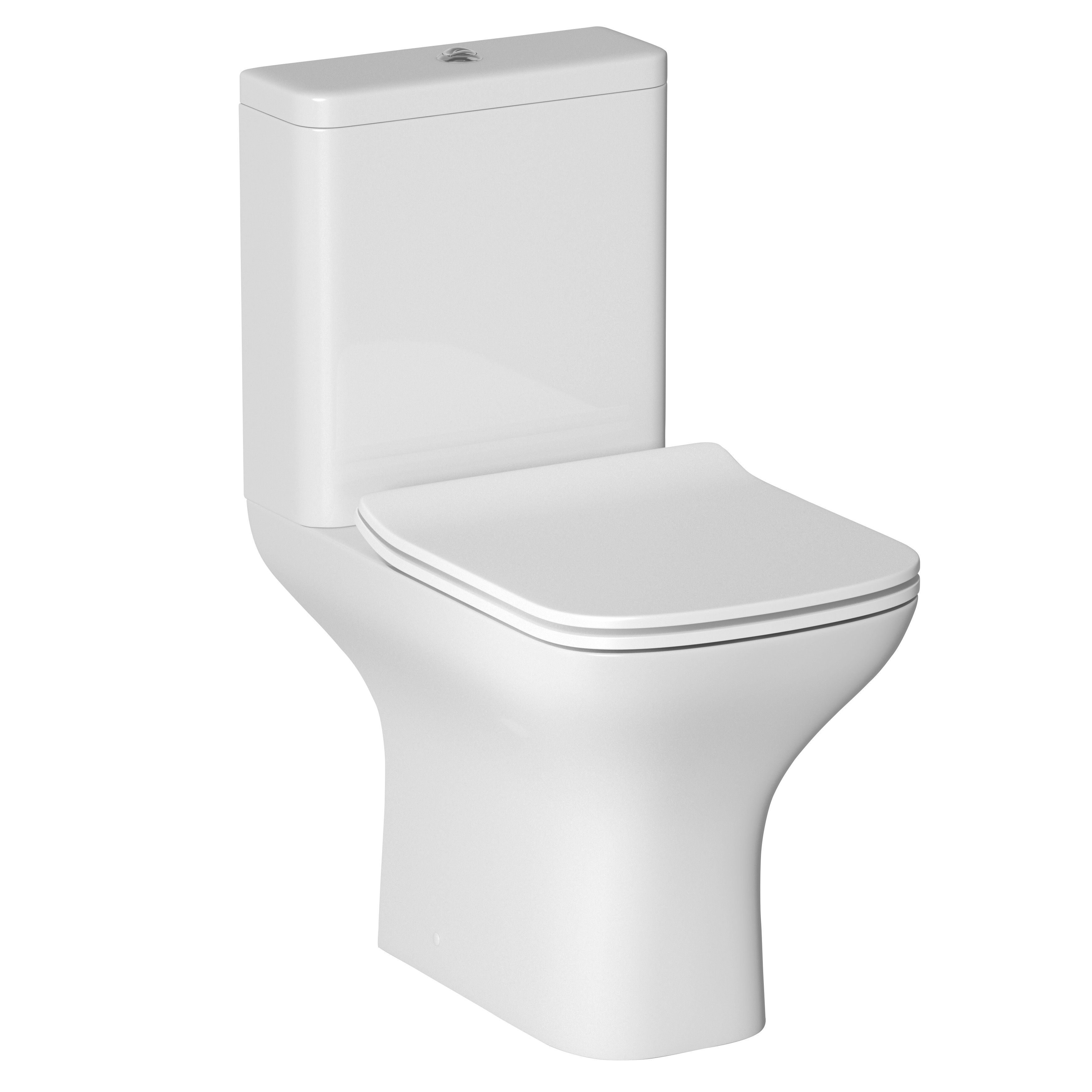 Cooke & Lewis Lanzo Close-coupled Toilet with Soft close seat | Tradepoint