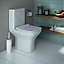 Cooke & Lewis Lanzo White Close-coupled Toilet with Soft close seat