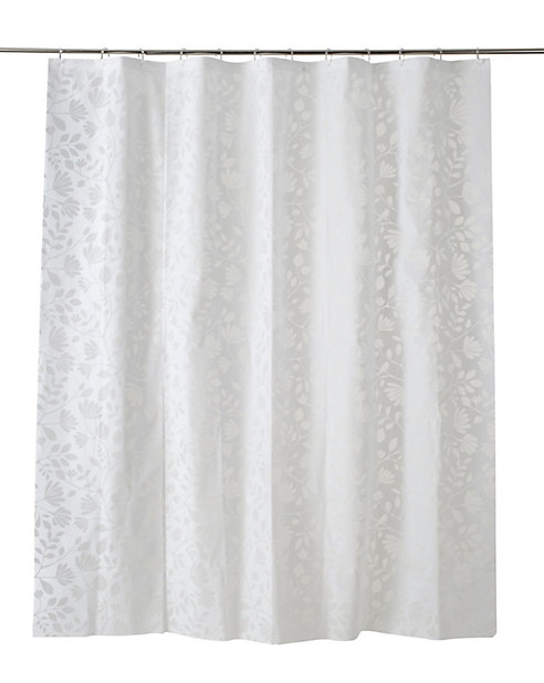 Silver Leaf Shower Curtain L 1800mm, Pretty Shower Curtain