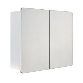 Cooke & Lewis Lesina White Mirrored Cabinet (W)600mm (H)500mm