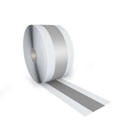 Cooke & Lewis Liquid Rubber & textile Grey Sealing tape (L)6m (W)125mm