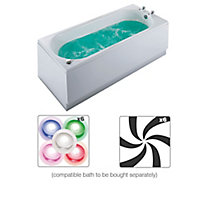 Cooke & Lewis Luxury Whirlpool White 6 Jet Wellness spa system