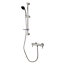 Cooke & Lewis Mala 3-spray pattern Chrome effect Thermostatic Mixer Shower