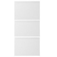 Cooke & Lewis Marletti Gloss White 3 drawer Base unit (W)300mm (H)852mm