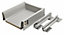 Cooke & Lewis Marletti Gloss White 3 drawer Base unit (W)300mm (H)852mm