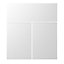 Cooke & Lewis Marletti Gloss White Cabinet (H)85.2cm (W)60cm