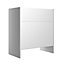 Cooke & Lewis Marletti Gloss White Freestanding Toilet Cabinet (W)600mm (H)852mm