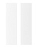 Cooke & Lewis Matt White Slab Gloss White Slab Cabinet door (W)300mm, Set of 2