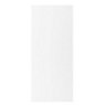 Cooke & Lewis Matt White Slab Gloss White Slab Tall fridge/Freezer Cabinet door (W)600mm