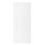 Cooke & Lewis Matt White Slab Gloss White Slab Tall fridge/Freezer Cabinet door (W)600mm