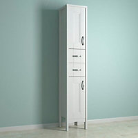 Cooke & Lewis Modular furniture White Bathroom Cabinet (H)200cm (W)36.5cm
