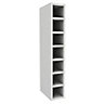 Cooke & Lewis Mussel Tall Wine rack cabinet, (H)900mm (W)150mm
