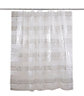 Cooke & Lewis Nakina White & Silver Mosaic Shower curtain (L)1800mm