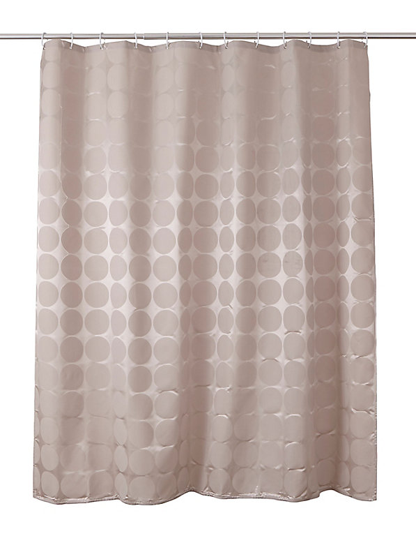 Cooke Lewis Napo Taupe Dots Shower, Shower Curtains Com