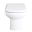 Cooke & Lewis Narissa White Back to wall Toilet with Standard close seat