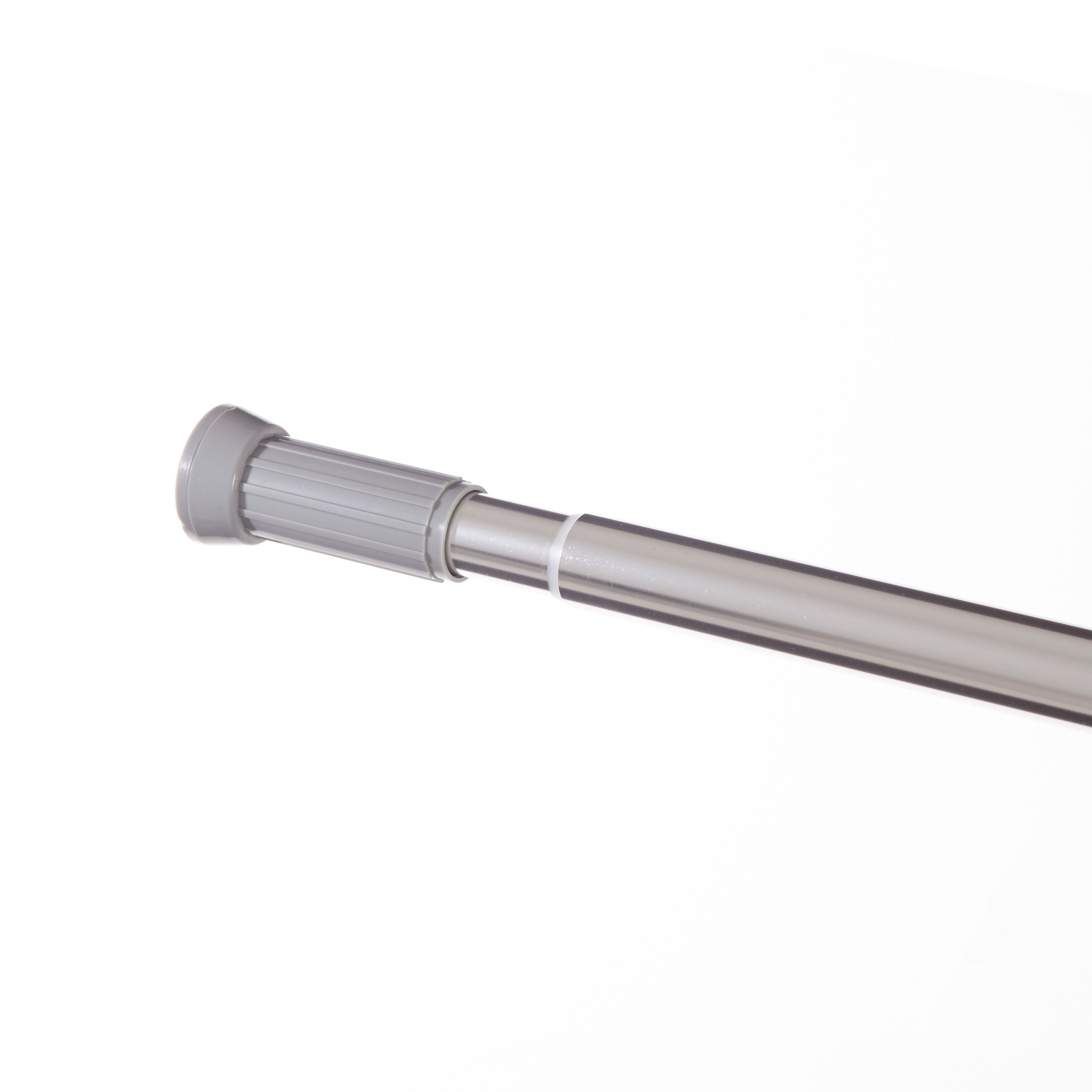 Cooke & Lewis Nira Metal Chrome effect Straight Shower curtain rod (L)2m