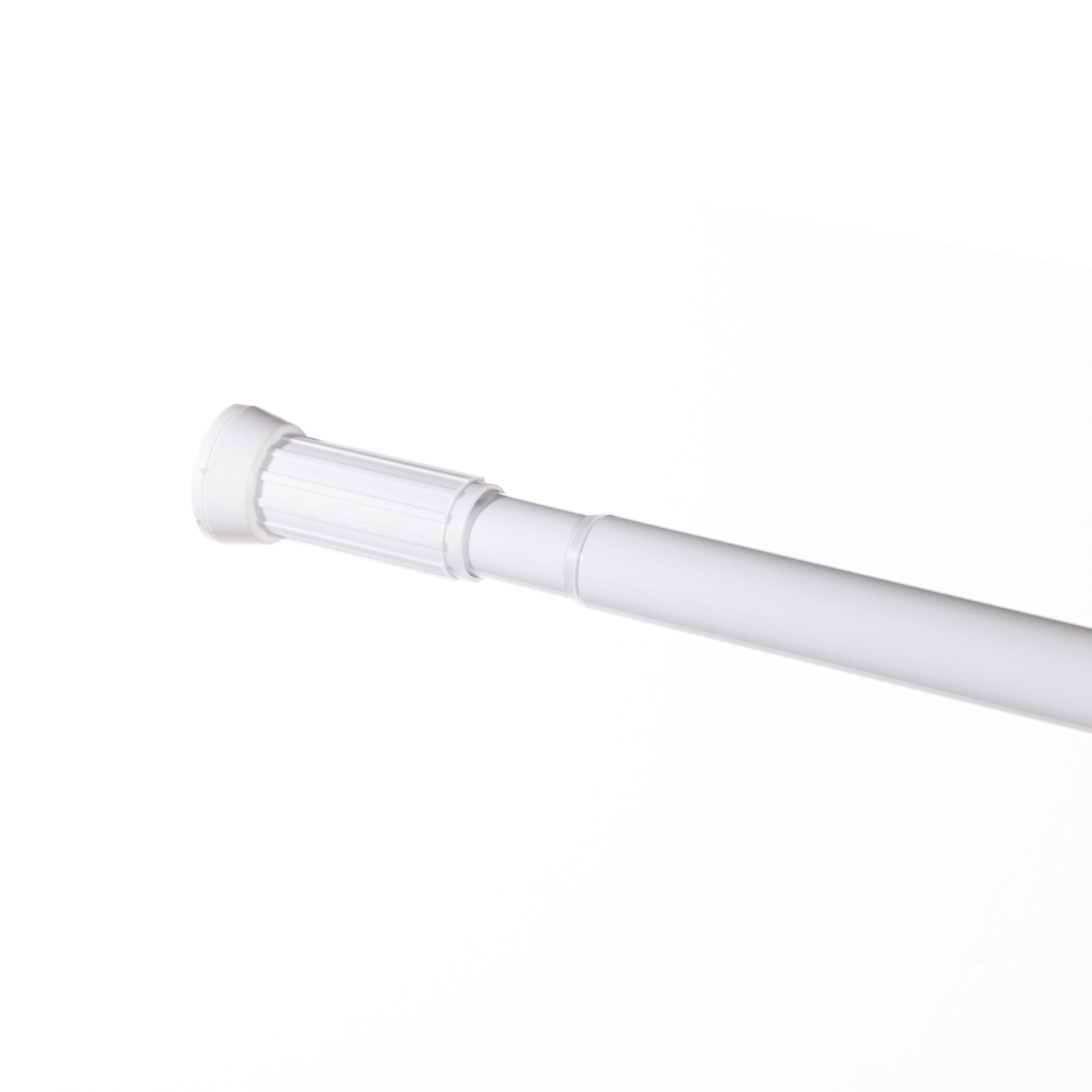 Cooke & Lewis Nira White Straight Shower curtain rod (L)1.2m
