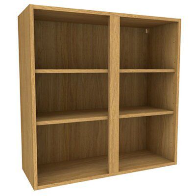 Oak kitchen store wall unit