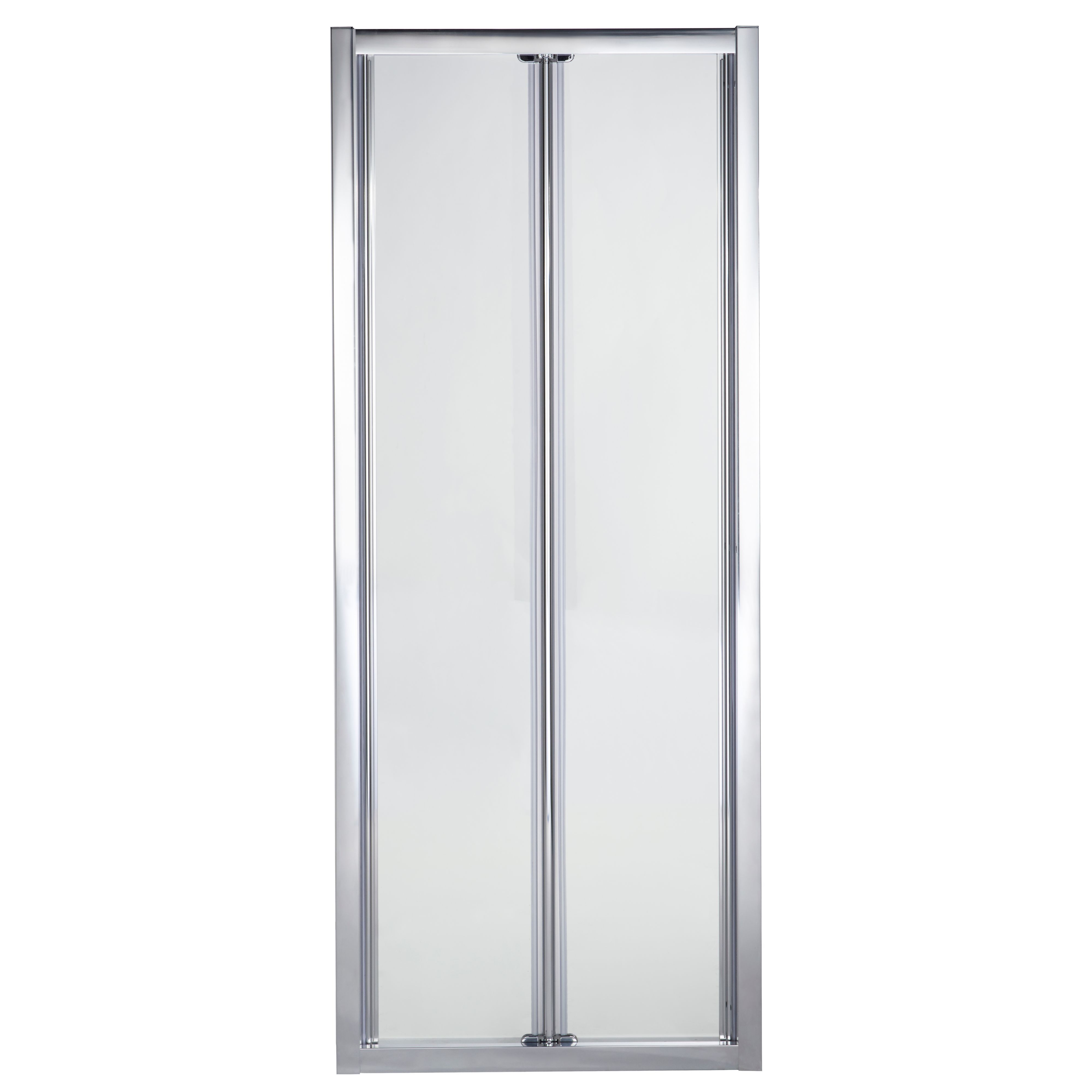 Cooke & Lewis Onega Argenté Silver effect Clear Folding Shower Door (H)190cm (W)80cm