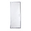 Cooke & Lewis Onega Argenté Silver effect Clear Half open pivot Shower Door (H)190cm (W)90cm